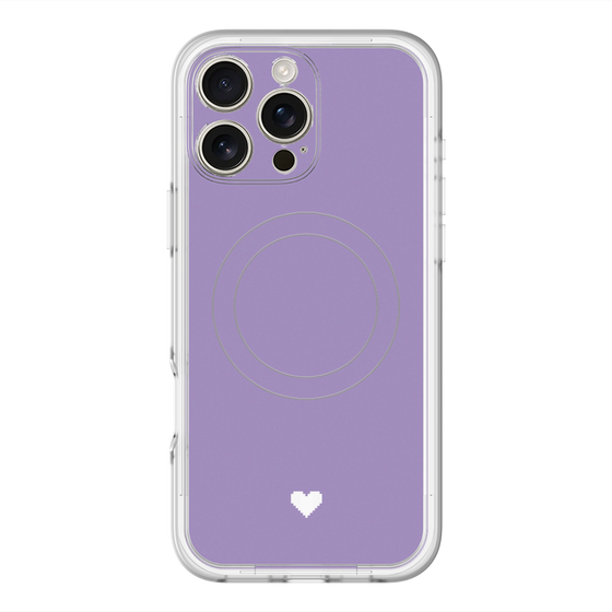 スリムプロテクションプレミアムケース with MagSafe［ オリジナル - 推し色ハート - パープル ］