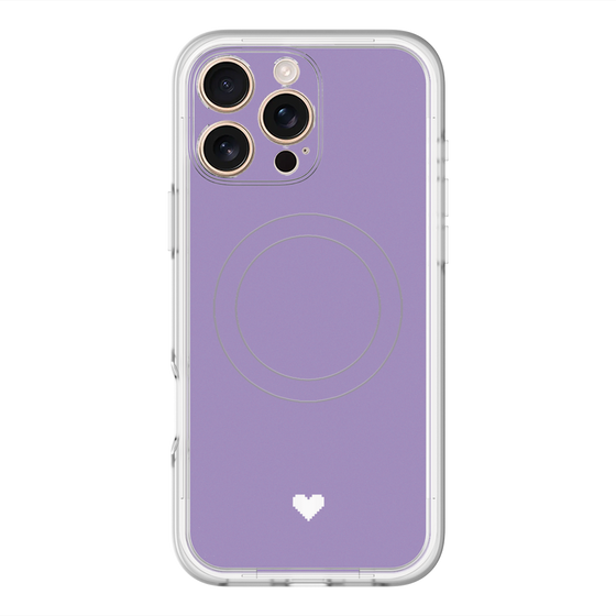 スリムプロテクションプレミアムケース with MagSafe［ オリジナル - 推し色ハート - パープル ］