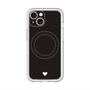 スリムプロテクションプレミアムケース with MagSafe［ オリジナル - 推し色ハート - ブラック ］
