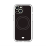 スリムプロテクションプレミアムケース with MagSafe［ オリジナル - 推し色ハート - ブラック ］