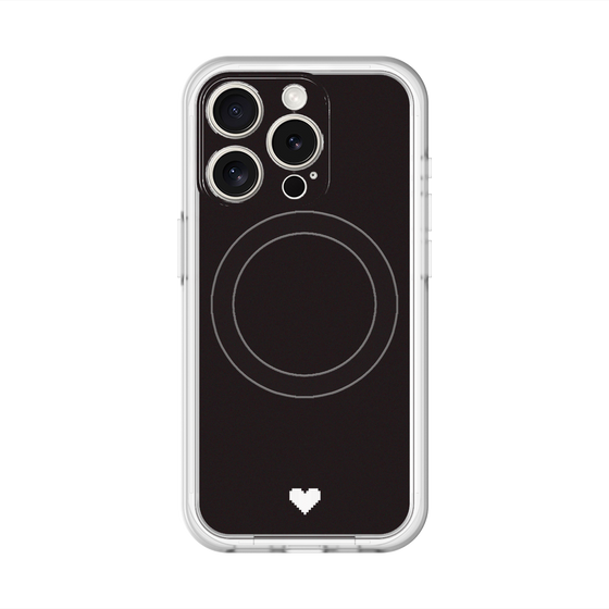 スリムプロテクションプレミアムケース with MagSafe［ オリジナル - 推し色ハート - ブラック ］