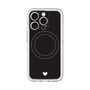 スリムプロテクションプレミアムケース with MagSafe［ オリジナル - 推し色ハート - ブラック ］