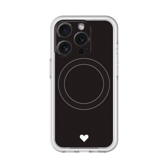 スリムプロテクションプレミアムケース with MagSafe［ オリジナル - 推し色ハート - ブラック ］