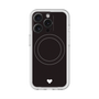 スリムプロテクションプレミアムケース with MagSafe［ オリジナル - 推し色ハート - ブラック ］