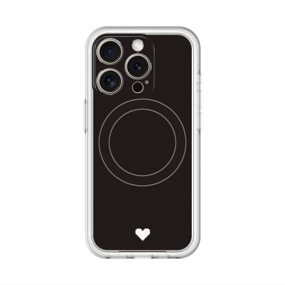 スリムプロテクションプレミアムケース with MagSafe［ オリジナル - 推し色ハート - ブラック ］