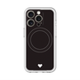 スリムプロテクションプレミアムケース with MagSafe［ オリジナル - 推し色ハート - ブラック ］