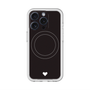 スリムプロテクションプレミアムケース with MagSafe［ オリジナル - 推し色ハート - ブラック ］