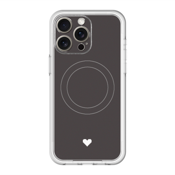 スリムプロテクションプレミアムケース with MagSafe［ オリジナル - 推し色ハート - ブラック ］