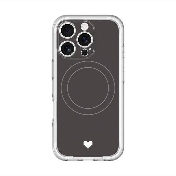 スリムプロテクションプレミアムケース with MagSafe［ オリジナル - 推し色ハート - ブラック ］