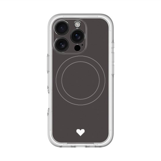スリムプロテクションプレミアムケース with MagSafe［ オリジナル - 推し色ハート - ブラック ］