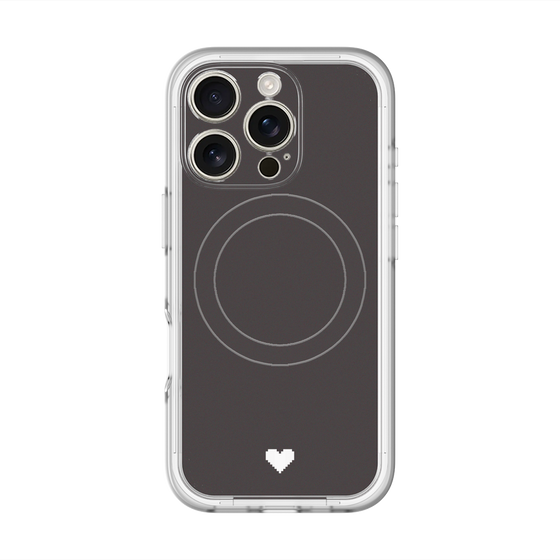 スリムプロテクションプレミアムケース with MagSafe［ オリジナル - 推し色ハート - ブラック ］