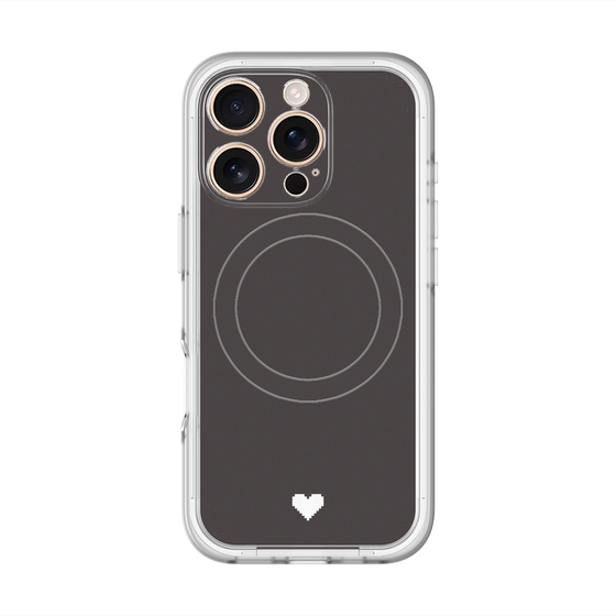 スリムプロテクションプレミアムケース with MagSafe［ オリジナル - 推し色ハート - ブラック ］