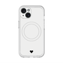 スリムプロテクションプレミアムケース with MagSafe［ オリジナル - 推し色ハート - ホワイト ］