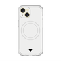 スリムプロテクションプレミアムケース with MagSafe［ オリジナル - 推し色ハート - ホワイト ］
