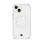 スリムプロテクションプレミアムケース with MagSafe［ オリジナル - 推し色ハート - ホワイト ］