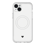 スリムプロテクションプレミアムケース with MagSafe［ オリジナル - 推し色ハート - ホワイト ］