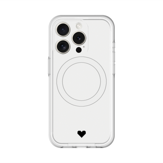 スリムプロテクションプレミアムケース with MagSafe［ オリジナル - 推し色ハート - ホワイト ］