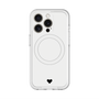 スリムプロテクションプレミアムケース with MagSafe［ オリジナル - 推し色ハート - ホワイト ］