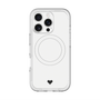スリムプロテクションプレミアムケース with MagSafe［ オリジナル - 推し色ハート - ホワイト ］