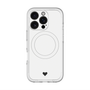 スリムプロテクションプレミアムケース with MagSafe［ オリジナル - 推し色ハート - ホワイト ］