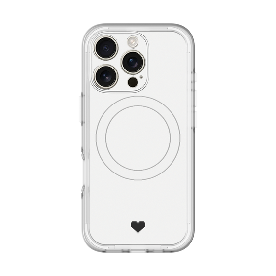 スリムプロテクションプレミアムケース with MagSafe［ オリジナル - 推し色ハート - ホワイト ］