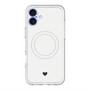 スリムプロテクションプレミアムケース with MagSafe［ オリジナル - 推し色ハート - ホワイト ］