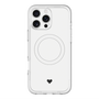 スリムプロテクションプレミアムケース with MagSafe［ オリジナル - 推し色ハート - ホワイト ］