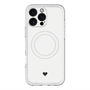 スリムプロテクションプレミアムケース with MagSafe［ オリジナル - 推し色ハート - ホワイト ］