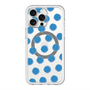スリムプロテクションプレミアムケース with MagSafe［ オリジナル - 推し色水玉 - ブルー ］