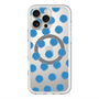 スリムプロテクションプレミアムケース with MagSafe［ オリジナル - 推し色水玉 - ブルー ］