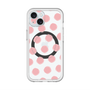 スリムプロテクションプレミアムケース with MagSafe［ オリジナル - 推し色水玉 - ピンク ］