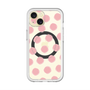スリムプロテクションプレミアムケース with MagSafe［ オリジナル - 推し色水玉 - ピンク ］