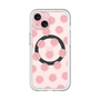 スリムプロテクションプレミアムケース with MagSafe［ オリジナル - 推し色水玉 - ピンク ］