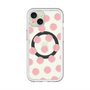 スリムプロテクションプレミアムケース with MagSafe［ オリジナル - 推し色水玉 - ピンク ］