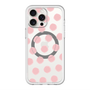 スリムプロテクションプレミアムケース with MagSafe［ オリジナル - 推し色水玉 - ピンク ］