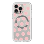 スリムプロテクションプレミアムケース with MagSafe［ オリジナル - 推し色水玉 - ピンク ］