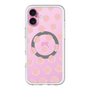 スリムプロテクションプレミアムケース with MagSafe［ オリジナル - 推し色水玉 - ピンク ］