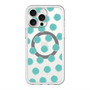 スリムプロテクションプレミアムケース with MagSafe［ オリジナル - 推し色水玉 - グリーン ］