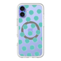 スリムプロテクションプレミアムケース with MagSafe［ オリジナル - 推し色水玉 - グリーン ］