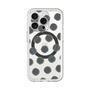 スリムプロテクションプレミアムケース with MagSafe［ オリジナル - 推し色水玉 - ブラック ］