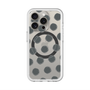 スリムプロテクションプレミアムケース with MagSafe［ オリジナル - 推し色水玉 - ブラック ］