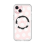 スリムプロテクションプレミアムケース with MagSafe［ オリジナル - 推し色水玉 - ホワイト ］