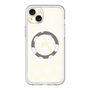 スリムプロテクションプレミアムケース with MagSafe［ オリジナル - 推し色水玉 - ホワイト ］