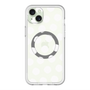 スリムプロテクションプレミアムケース with MagSafe［ オリジナル - 推し色水玉 - ホワイト ］