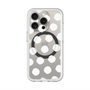 スリムプロテクションプレミアムケース with MagSafe［ オリジナル - 推し色水玉 - ホワイト ］