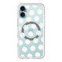 スリムプロテクションプレミアムケース with MagSafe［ オリジナル - 推し色水玉 - ホワイト ］