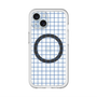 スリムプロテクションプレミアムケース with MagSafe［ オリジナル - 推し色チェック - ブルー ］