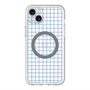スリムプロテクションプレミアムケース with MagSafe［ オリジナル - 推し色チェック - ブルー ］