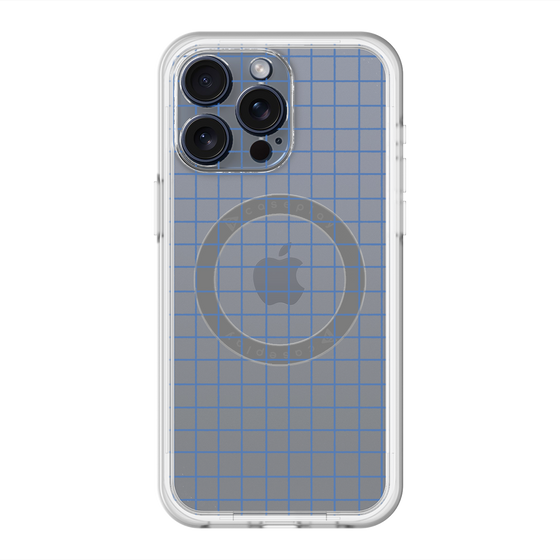 スリムプロテクションプレミアムケース with MagSafe［ オリジナル - 推し色チェック - ブルー ］