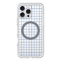 スリムプロテクションプレミアムケース with MagSafe［ オリジナル - 推し色チェック - ブルー ］